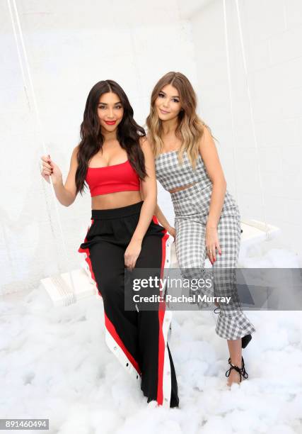 Chantel Jeffries and Sephora Collection 2018 Ambassador Olivia Jade attends the Sephora Collection #Lipstories launch at Sephora Studios LA on...