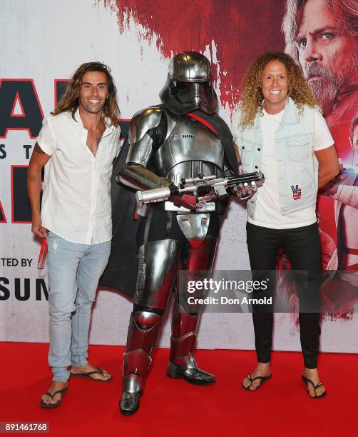 Ash Toweel and Tim Dormer attends Star Wars: The Last Jedi Sydney Screening Event on December 13, 2017 in Sydney, Australia.