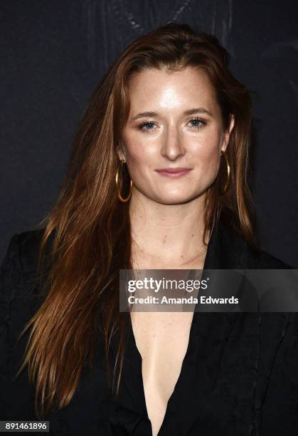 Actress Grace Gummer arrives at the premiere of Universal Pictures' "Pitch Perfect 3" on December 12, 2017 in Hollywood, California.