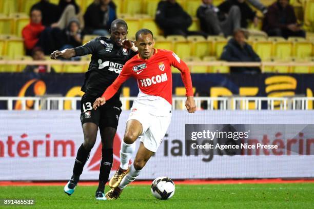 Fabinho of Monaco during the french League Cup match, Round of 16, between Monaco and Caen on December 12, 2017 in Monaco, Monaco.