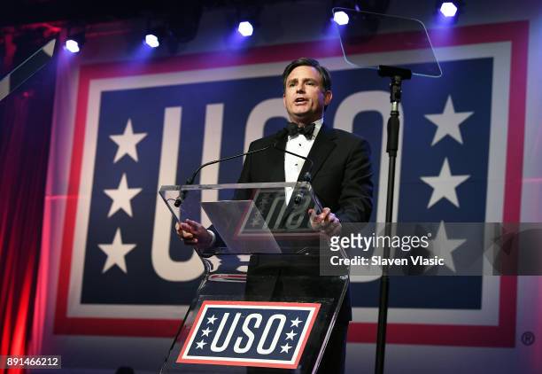 Brian C. Whiting, President and CEO USO of Metropolitan New York attend USO 56th Armed Forces Gala + Gold Medal Dinner at Marriot Marquis on December...