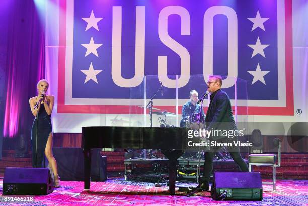 Country music artist Phil Vassar performs at USO 56th Armed Forces Gala + Gold Medal Dinner at Marriot Marquis on December 12, 2017 in New York City.