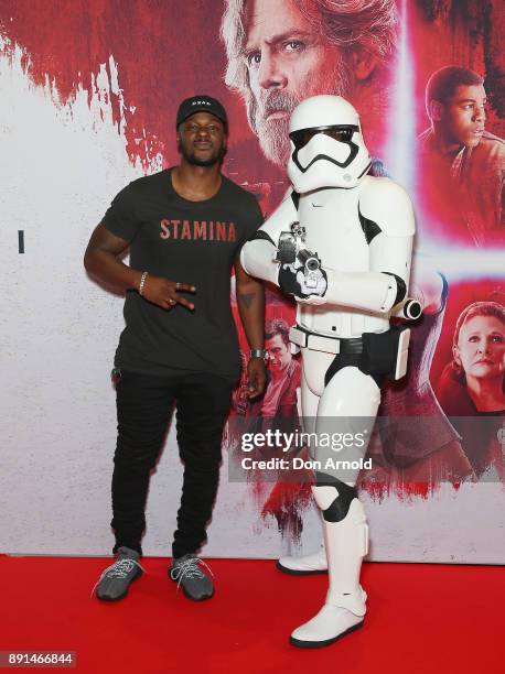 Tim Omaji attends Star Wars: The Last Jedi Sydney Screening Event on December 13, 2017 in Sydney, Australia.