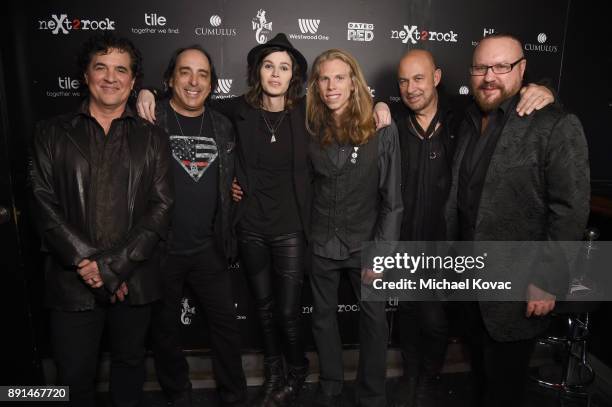 Scott Borchetta, Chris Lord-Alge, neXt2rock 2017 winner Ivory Black of the band "Ivory Black", Keenan Franklin of the band "Ivory Black", John...