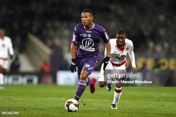 Kelvin Amian of Toulouse during the french League Cup match, Round of 16, between Toulouse and Bordeaux on December 12, 2017 in Toulouse, France.