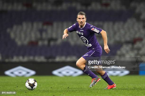 Yannick Cahuzac of Toulouse during the french League Cup match, Round of 16, between Toulouse and Bordeaux on December 12, 2017 in Toulouse, France.