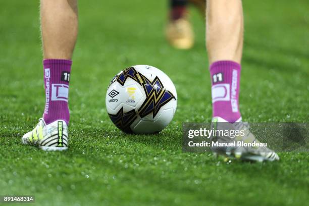 Official Ball during the french League Cup match, Round of 16, between Toulouse and Bordeaux on December 12, 2017 in Toulouse, France.