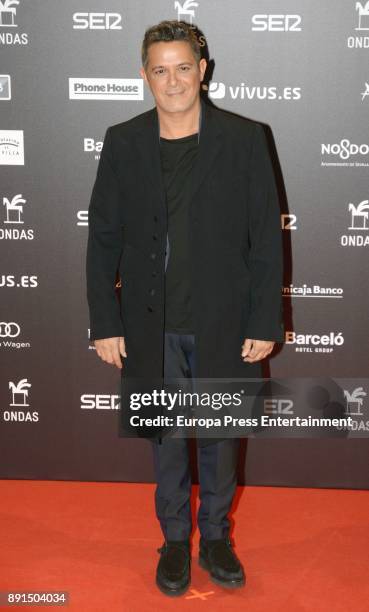 Alejandro Sanz attends the 63th Ondas Gala Awards 2016 at the FIBES on December 12, 2017 in Seville, Spain.