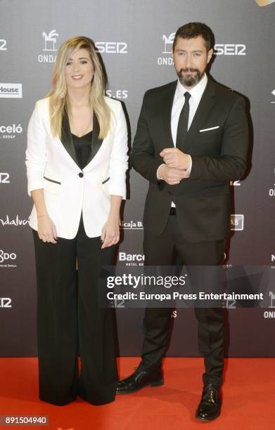 Cristina Bosca and Toni Garrido attend the 63th Ondas Gala Awards 2016 at the FIBES on December 12, 2017 in Seville, Spain.