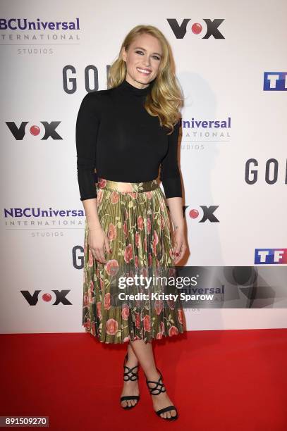 Actress Leven Rambin attends the 'Gone' Paris Photocall at Hotel Meurice on December 13, 2017 in Paris, France.