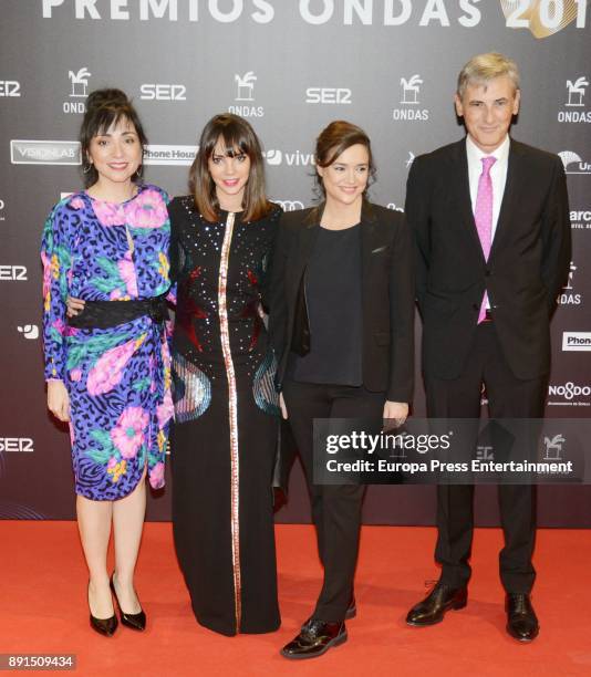 Members of Agencia Sra. Rushmore attend the 63th Ondas Gala Awards 2016 at the FIBES on December 12, 2017 in Seville, Spain.