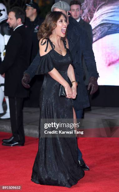 Myleene Klass attends the European Premiere of 'Star Wars: The Last Jedi' at Royal Albert Hall on December 12, 2017 in London, England.