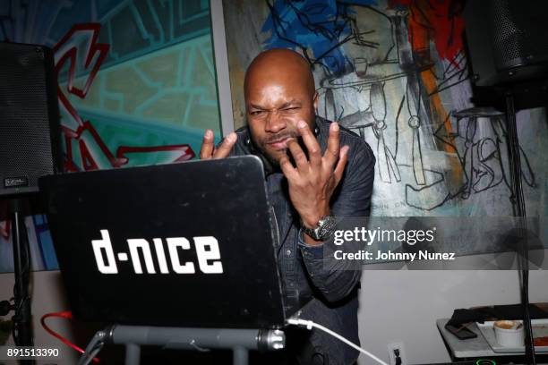 Nice spins at the Story And Rain One Year Anniversary on December 12, 2017 in New York City.