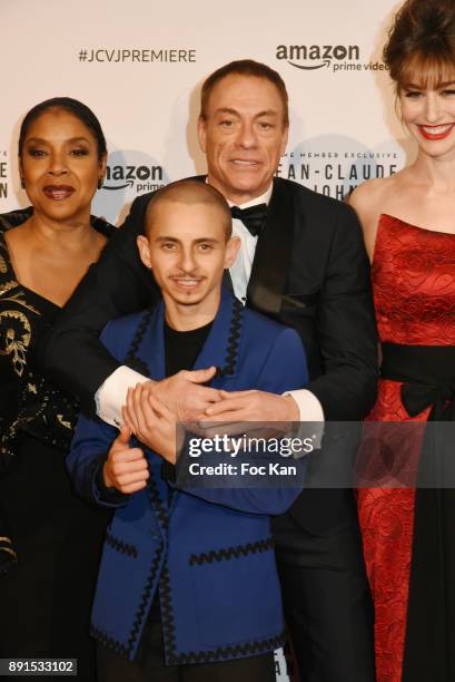 Phylicia Rashad, Jean-Claude Vandamme, Moises Arias and Kat Foster attend the Amazon TV Serie "Jean Claude Van Jonhson" Paris Premiere At Le Grand...