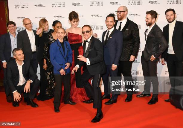 A geneal view of atmosphere with "Jean Claude Van Jonhson" complete team: Bar Paly, Moises Arias, Phylicia Rashad, Jean-Claude Vandamme, Kat Foster,...