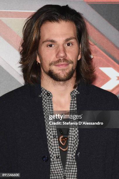 Enrico Nigiotti attends the X Factor 11 Finale press conference on December 13, 2017 in Milan, Italy.