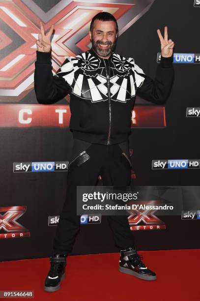 Luca Tommassini attends the X Factor 11 Finale press conference on December 13, 2017 in Milan, Italy.