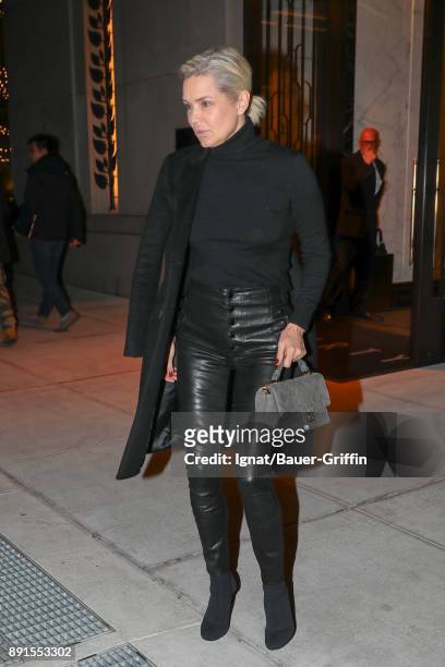 Yolanda Hadid is seen on December 12, 2017 in New York City.