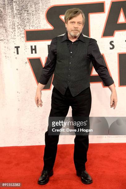 Mark Hamill attends the 'Star Wars: The Last Jedi' photocall at Corinthia Hotel London on December 13, 2017 in London, England.