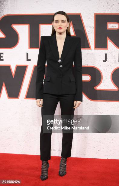 Daisy Ridley during the 'Star Wars: The Last Jedi' photocall at Corinthia Hotel London on December 13, 2017 in London, England.