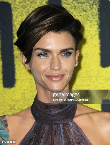 Actress Ruby Rose arrives for the Premiere Of Universal Pictures' "Pitch Perfect 3" held at The Dolby Theater on December 12, 2017 in Hollywood,...