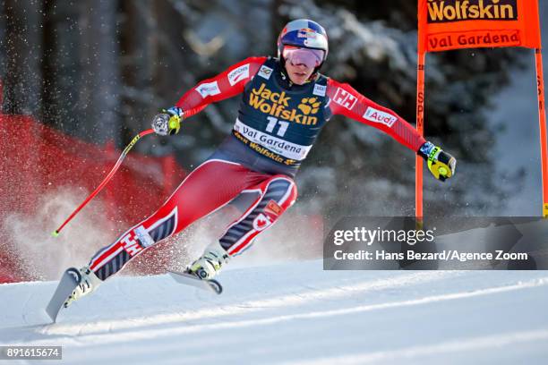 Erik Guay of Canada competes during the Audi FIS Alpine Ski World Cup Men's Downhill Training on December 13, 2017 in Val Gardena, Italy.
