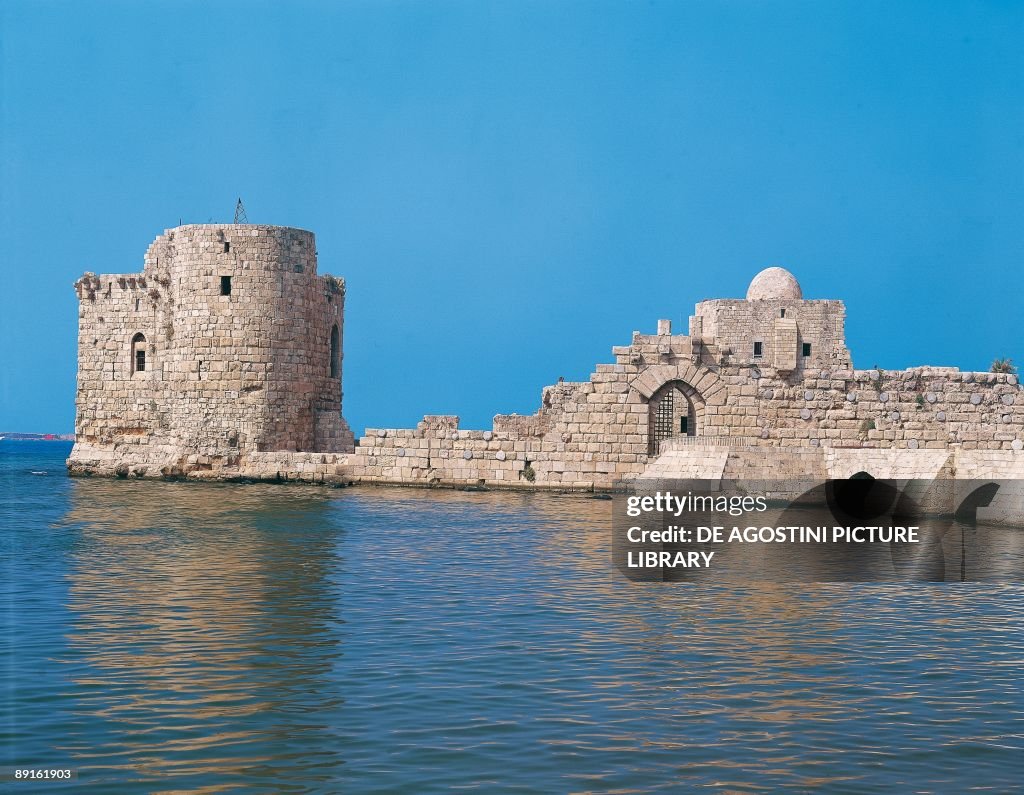Zidon Lebanon - Sidon - Sea Castle , built on a Phoenician temple dedicated ...