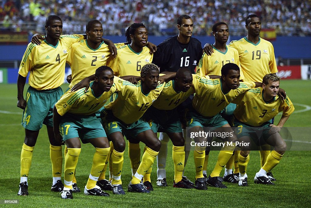 African Team Rage South African team group before the Spain v South Africa, Group B ...