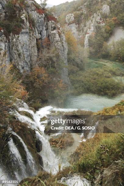 Croatia. Dalmatia - Plitvice Lakes National Park. UNESCO World Heritage List 2000. Waterfalls