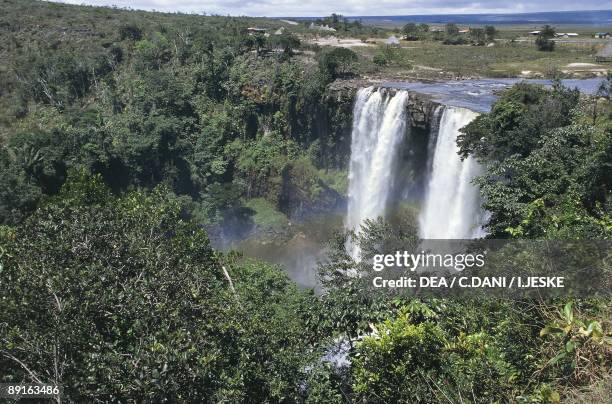 Venezuela and Guyana, Canaima National Park, Kama falls in Gran Sabana