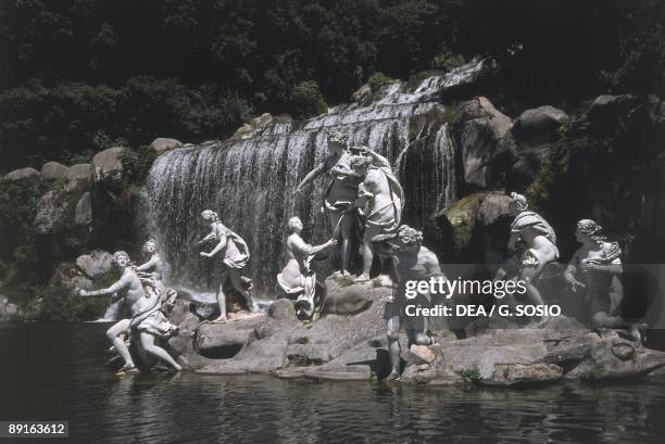 Italy, Campania Region, Caserta, Royal Palace, Diana and Actaeon Fountain