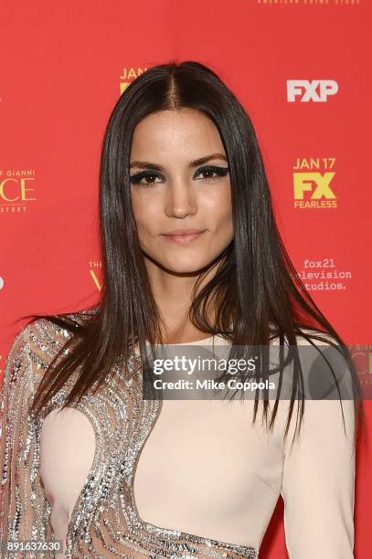 Model Sofia Resing attends "The Assassination Of Gianni Versace: American Crime Story" New York Screening at Metrograph on December 11, 2017 in New...