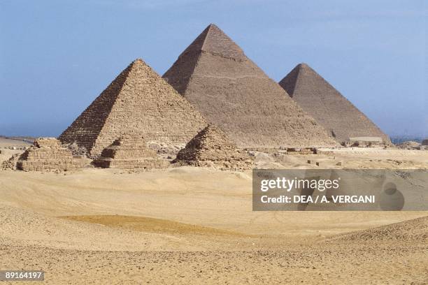 Egypt - Cairo - Ancient Memphis . Pyramids at Giza