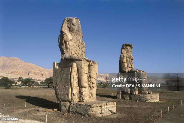 Egypt, Statues of Amenhotep III 'Colossi' of Memnon