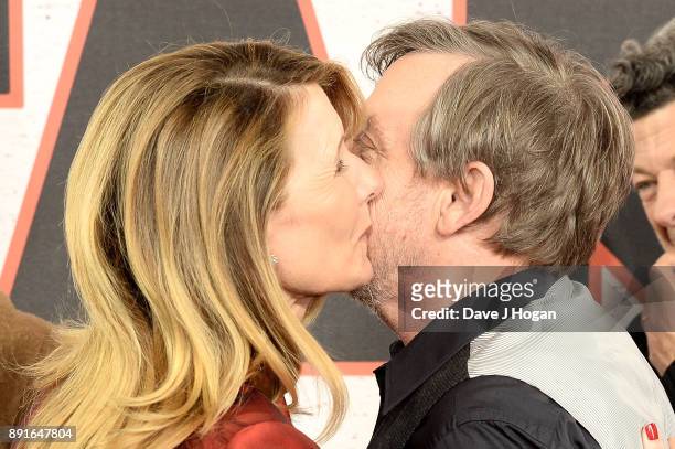 Laura Dern and Mark Hamill attend the 'Star Wars: The Last Jedi' photocall at Corinthia Hotel London on December 13, 2017 in London, England.