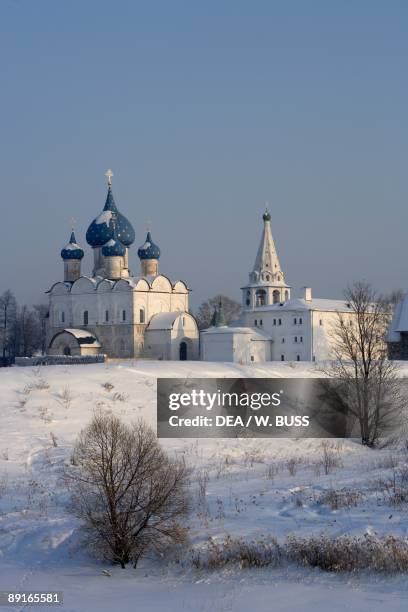 Russia, Golden Ring, Suzdal, Kremlin and Cathedral of Nativity of Virgin