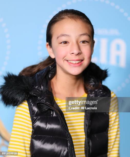 Aubrey Anderson-Emmons attends Cirque du Soleil presents the Los Angeles premiere event of 'Luzia' at Dodger Stadium on December 12, 2017 in Los...