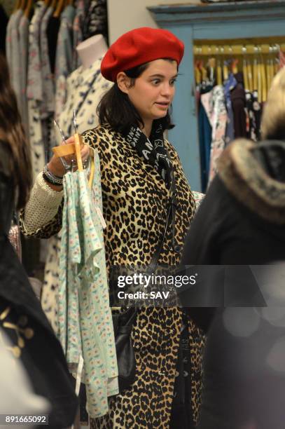 Nick Grimshaw, Pixie Geldof and Daisy Lowe spotted shopping at Cath Kidston shop in Covent Garden on December 13, 2017 in London, England.