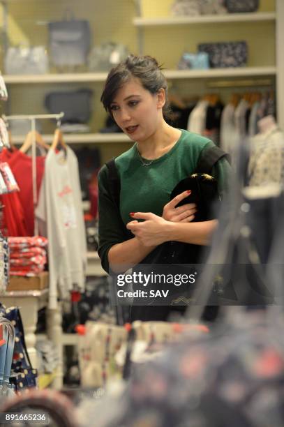 Nick Grimshaw, Pixie Geldof and Daisy Lowe spotted shopping at Cath Kidston shop in Covent Garden on December 13, 2017 in London, England.