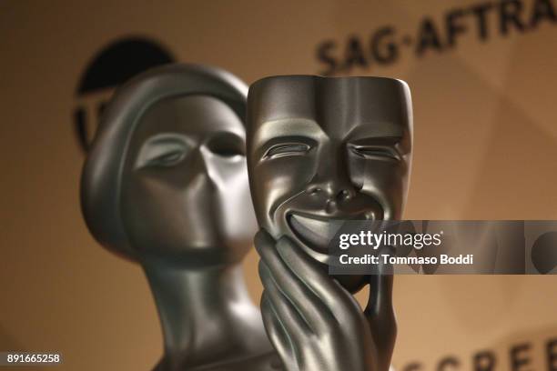 General view of the atmosphere during the 24th Annual SAG Awards Nominations Announcement at SilverScreen Theater at the Pacific Design Center on...