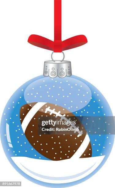 illustrazioni stock, clip art, cartoni animati e icone di tendenza di ornamento natalizio in vetro calcio - snow ball glass