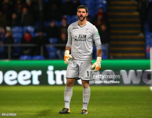 Crystal Palace's Julian Speroni 400th appearance during Premier League match between Crystal Palace and Watford at Selhurst Park Stadium, London,...