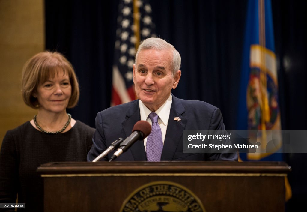 Minnesota Governor Mark Dayton Announces Replacement For Sen. Al Franken
