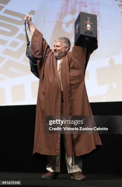 The best costume winners on stage at the "Star Wars: The Last Jedi" Closing Night Gala on day eight of the 14th annual Dubai International Film...