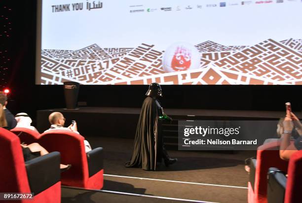 General view of Darth Vader at the "Star Wars: The Last Jedi" Closing Night Gala on day eight of the 14th annual Dubai International Film Festival...