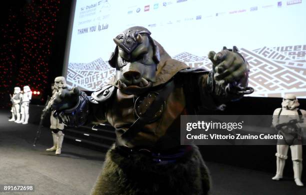 General view of characters at the "Star Wars: The Last Jedi" Closing Night Gala on day eight of the 14th annual Dubai International Film Festival...