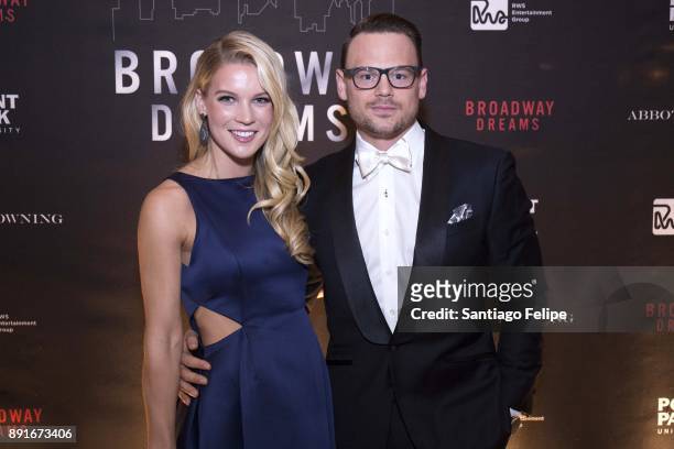 Stephanie Cane and Adam Sansiveri attend at The Plaza Hotel on December 12, 2017 in New York City.