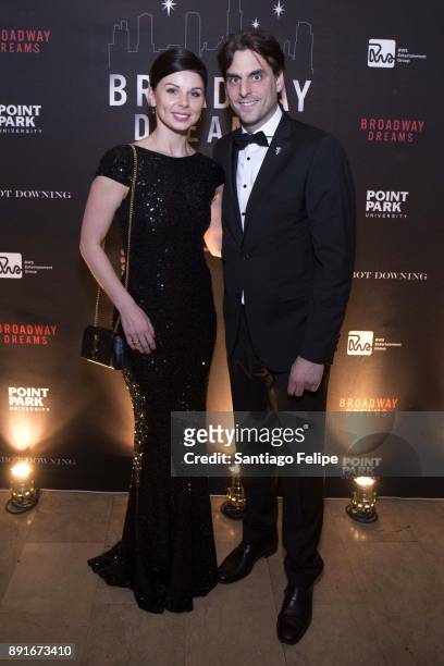 Katja Mack and Thomas Mack attend the 10th Annual Broadway Dreams Supper at The Plaza Hotel on December 12, 2017 in New York City.