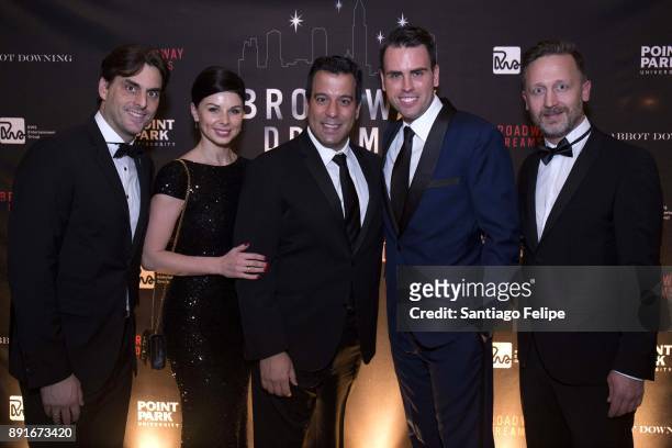 Thomas Mack, Katja Mack, Craig Laurie, Ryan Stana and Mathias Relchle attend the 10th Annual Broadway Dreams Supper at The Plaza Hotel on December...