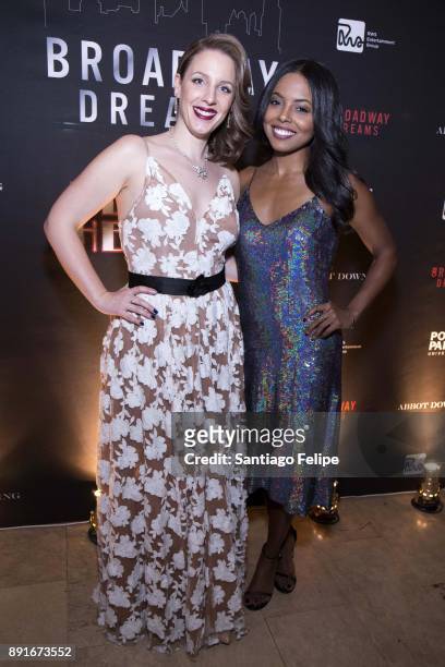 Jessie Mueller and Adrienne Warren attends the 10th Annual Broadway Dreams Supper at The Plaza Hotel on December 12, 2017 in New York City.